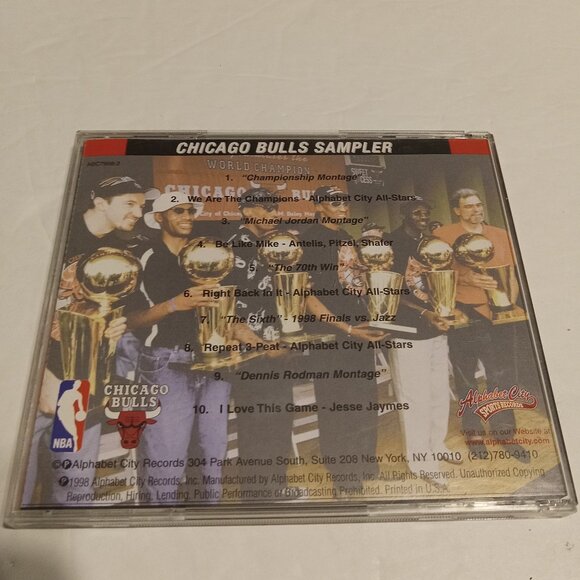 Chicago Bulls VTG 90's Greatest Hits Sampler CD 1998 NBA Champions - Picture 2 of 6